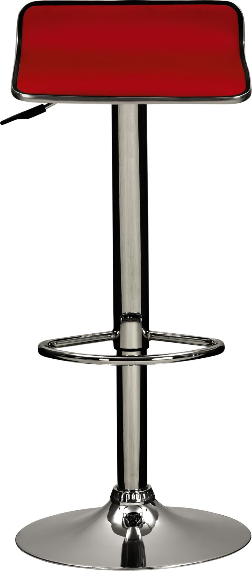 Lisbon Red Adjustable Bar Stool