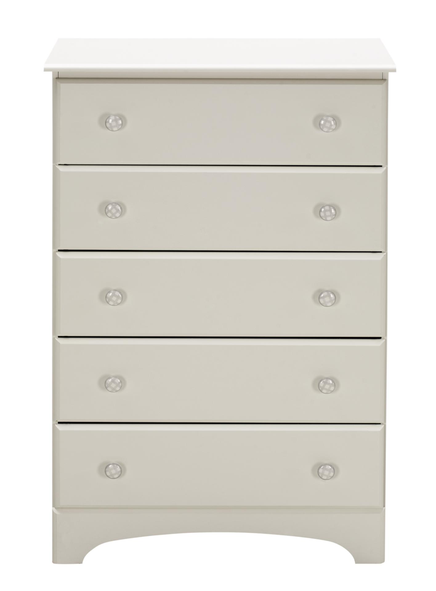 Nantucket White 5 Drawer Chest