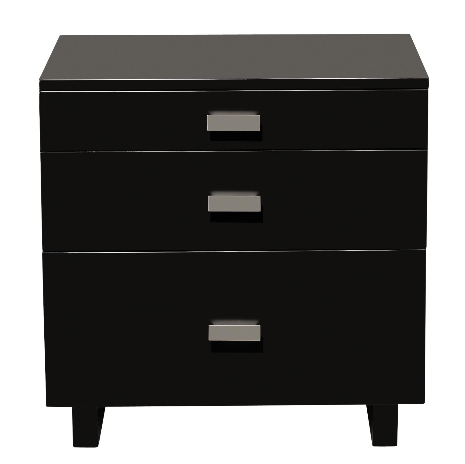 Metro Black Nightstand