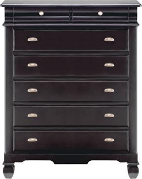 Plantation Cove Black Drawer Chest