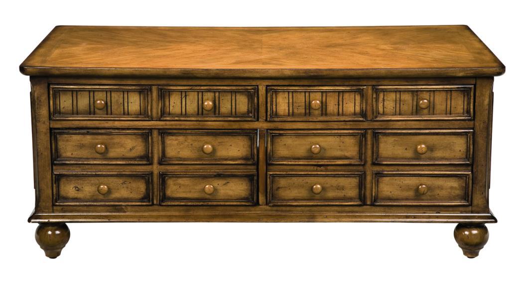 Sea Island Honey Pine Rectangle Cocktail Table