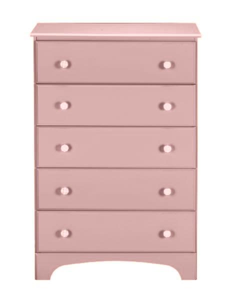 Nantucket Pink 5-drawer Chest