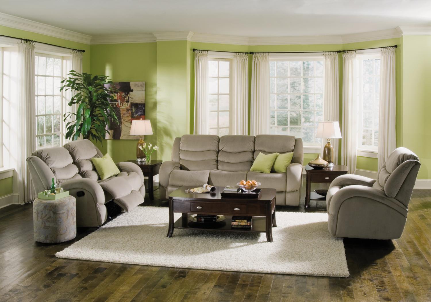 Brady Beige 2-pc Reclining Sofa & Loveseat Living Room Package