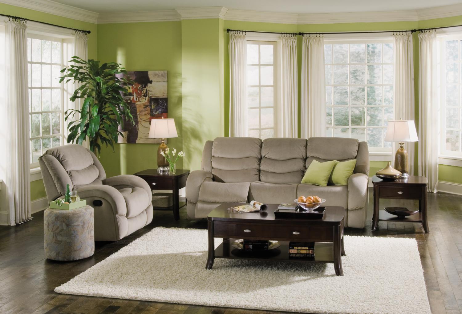 Brady Beige 2-pc Reclining Sofa & Recliner Living Room Package