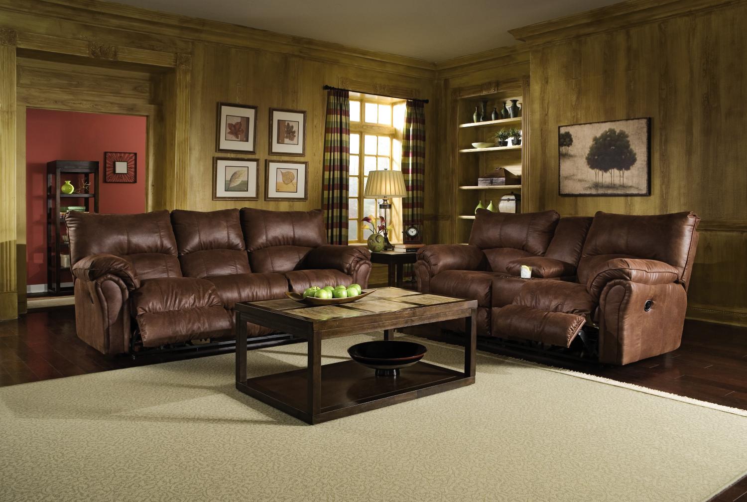 Cody Mahogany 2-pc Reclining Sofa & Reclining Loveseat Package