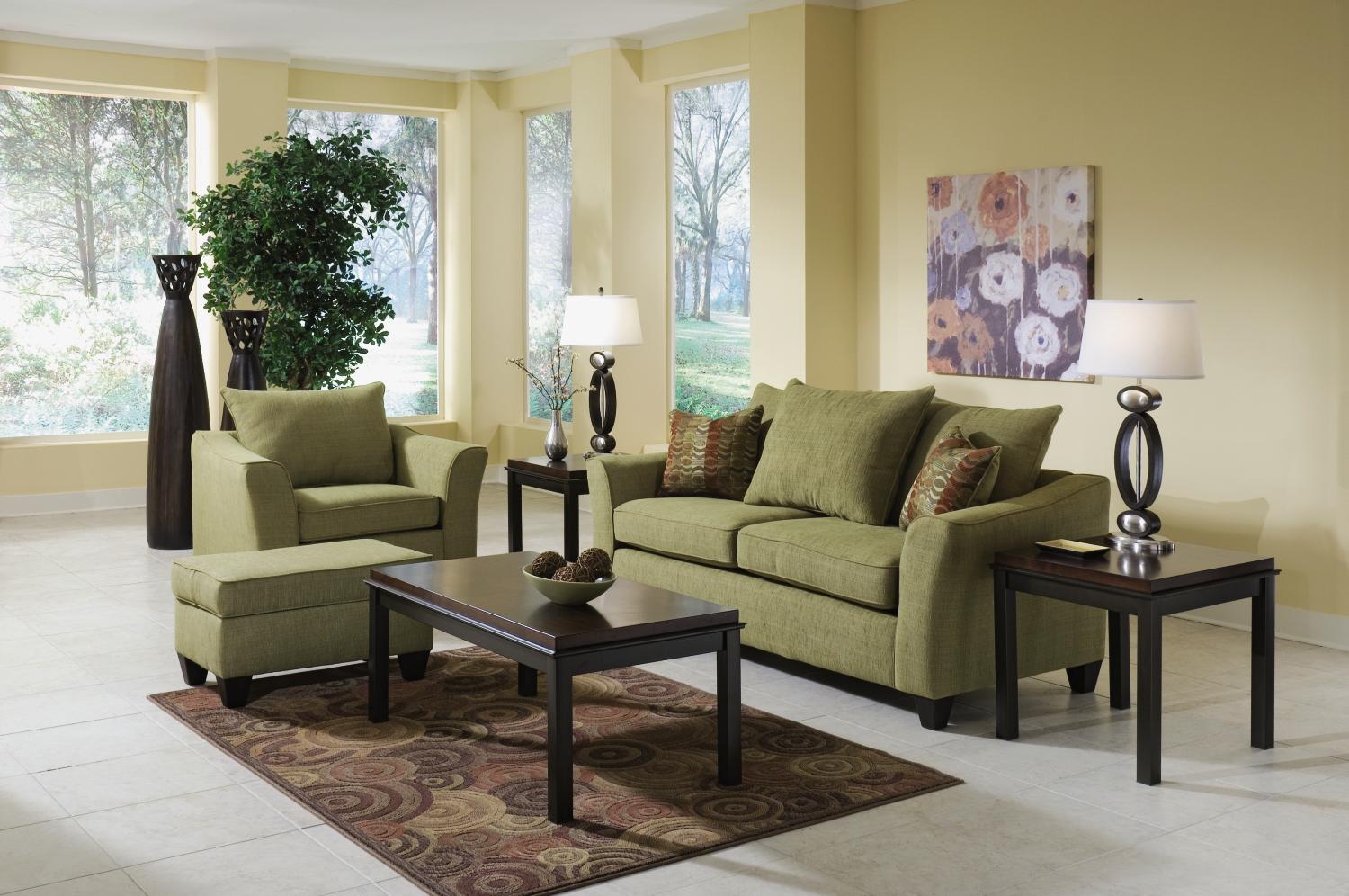 Salsa Avocado 2-pc Sofa & Chair Living Room Package