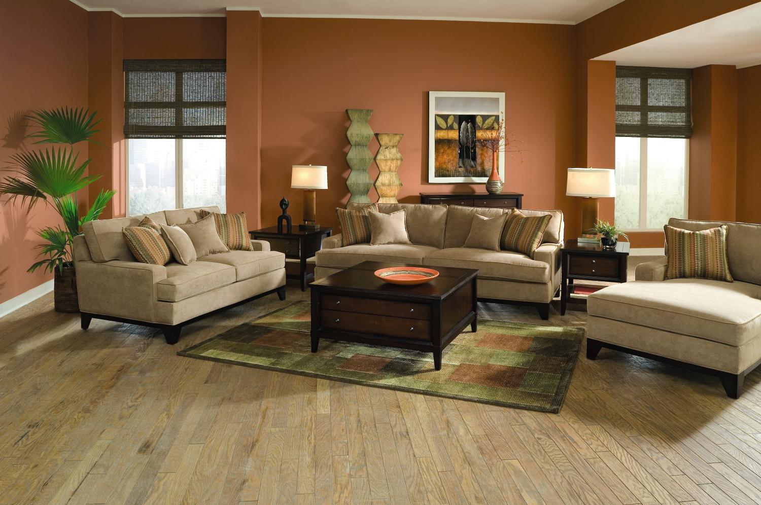 Drew Grain 2-pc Sofa & Loveseat Package
