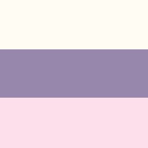 I Violet, 1 Pink, 1 Ivory