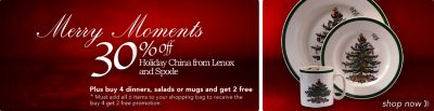Holiday China from Lenox and Spode