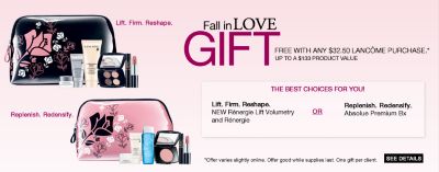 Lancôme Gift With Purchase