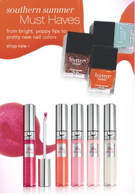 southern summer Must Haves from bright, poppy lips to pretty new nail colors - shop now