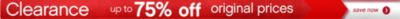 Clearance Savings Up to 75% off 