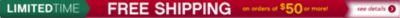 Free Shipping on Orders of $50 or More