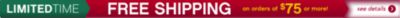 Free Shipping on Orders of $75 or More