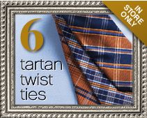 Tartan Twist Ties