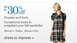 Up to 30% off Dresses and Suits