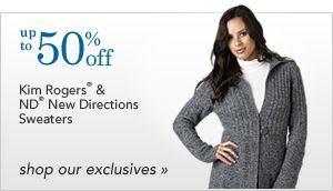 Up to 50% off Kim Rogers&reg; & ND&reg; New Directions Sweaters