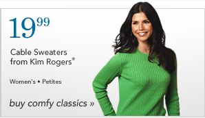 19.99 Cable Sweaters from Kim Rogers&reg;
