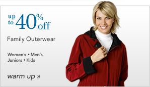 Family Outerwear Up to 40% off