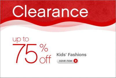 Clearance Savings Up to 75% off