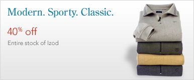 Entire stock Izod 40% off