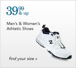 39.99 and up Men's and Women's Athletic Shoes