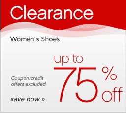 Up to 75% off Ladies' Shoes Clearance