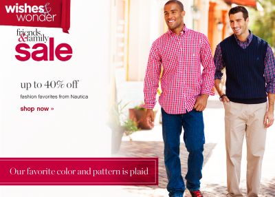 Our favorite color and pattern is plaid up to 40% off fashion favorites from Nautica shop now