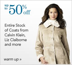 50% off Entire Stock of Women's Coats