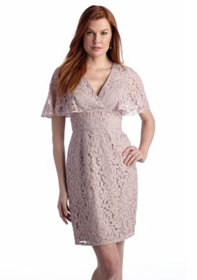 Adrianna Papell Allover Lace Sheath Dress