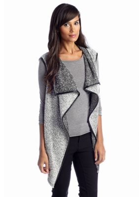 Sunny Leigh Waterfall Front Boucle Vest