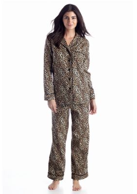Kim Rogers® 2 Piece Flannel Set Fuzzy Cheetah