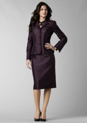 Kim Rogers&reg; Shantung Skirt Suit
