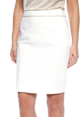 Calvin Klein Zipper Waistband Pencil Skirt