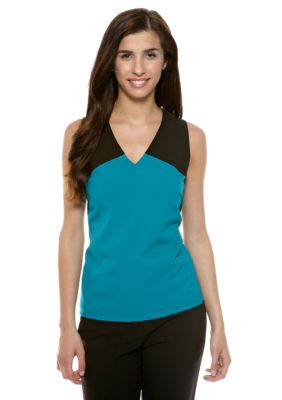 Calvin Klein Sleeveless Colorblock Top