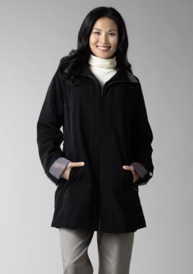 Jones New York Outerwear Double Stand Collar Rain Coat