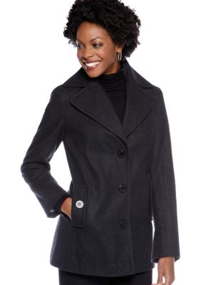 Calvin Klein Single Breasted Wool Coat