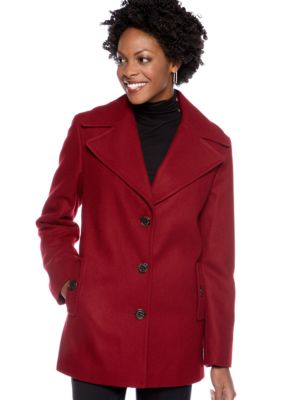 Calvin Klein Single Breasted Wool Coat