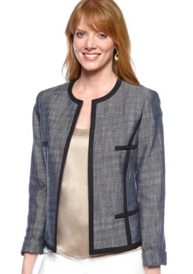 Kasper Tweed Flyaway Jacket