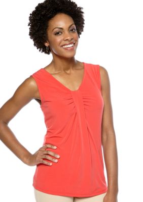 Kasper Solid V-Neck Cami
