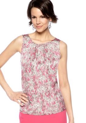 Kasper Petite Feather Printed Cami