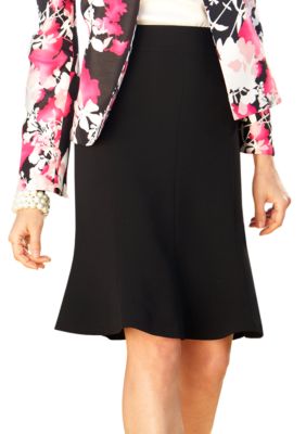 Kasper Petite Crepe Panel Skirt