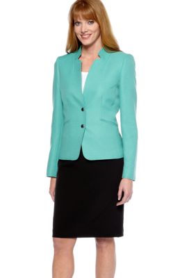 Tahari ASL Two-Tone Skirt Suit