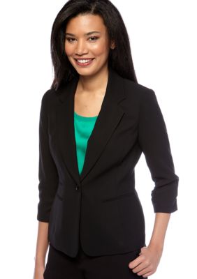 Nine West Crepe Notch Collar Jacket