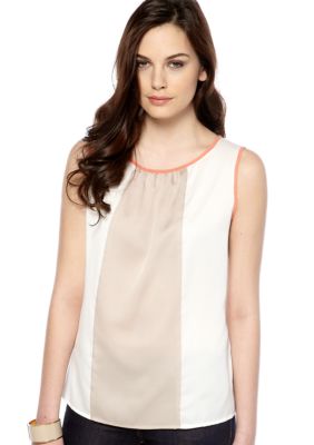 Nine West Suit Pleated Colorblock Cami