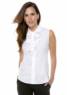 Nine West Suit Ruffle Front Blouse