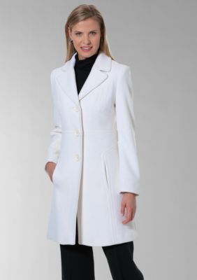 AK Anne Klein Notch Collar Walking Coat