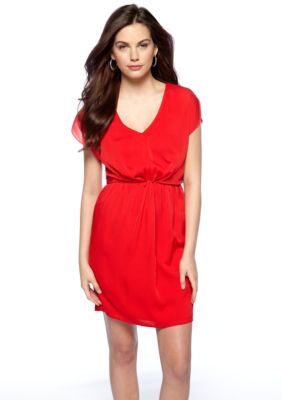Vince Camuto Dolman-Sleeved Blouson Dress