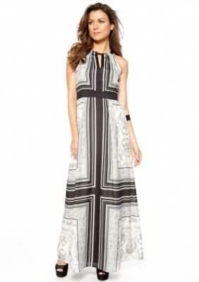 Vince Camuto Halter Printed Maxi Dress