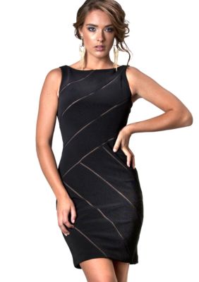 JS Collections Sleeveless Ottoman Sheath Dress